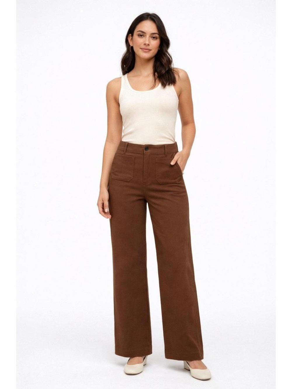 Anthropologie Maeve Collette High-Rise Wide-Leg Women’s Pants 27 Tall